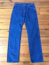 Vintage Style Wrangler Classic Dark Wash Straight Leg Mens Jeans 31x33 31 - £19.92 GBP