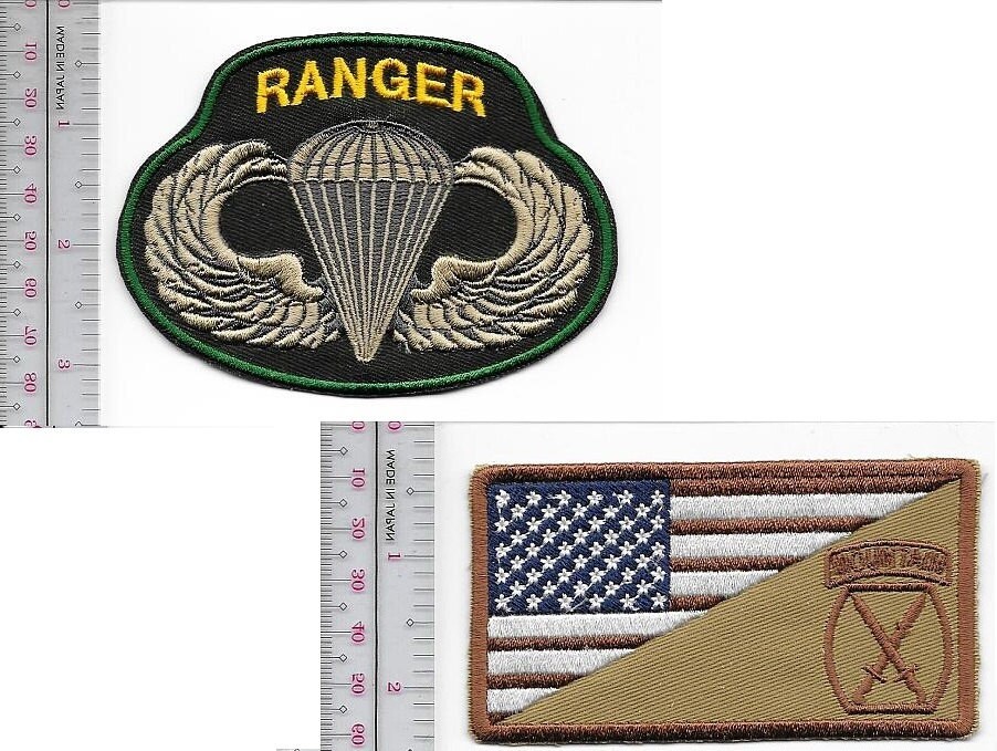 Ranger Army 10th Mountain Division &amp; Airborne Parachutist Wings - $17.99