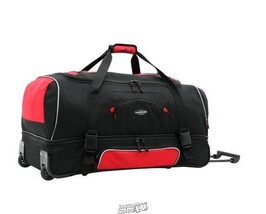 Travelers Club Adventure 30&quot; Rolling Duffel Red - $56.99