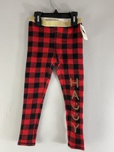 NWT Tucker + Tate Girl’s Pajama Pants Red Pepper Happy Buffalo Check Size 4 - $11.87