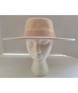Womens Light Tan Beige with Band Fashion Hat - $25.80 CAD