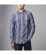 NWT Thoughts 4 Threads Men&#39;s Large &quot;Austin&quot; Snap Front Blue Flannel Shirt - $884.95 MXN