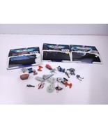 Star Wars Micro Machines Figurine Lot of 22 Ships &amp; Accessories &amp; 3 Card... - £97.72 GBP