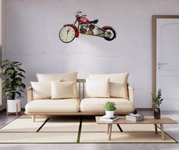 Gifting item Designer Bike Wall Clock Iron Clock For Home Decor - £41.37 GBP
