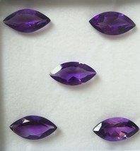 Natural Amethyst African Marquise Facet Cut 16X8mm Indigo Purple Color VS Clarit - £133.05 GBP