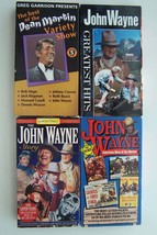 John Wayne Rare Movie Trailer Misc Video VHS 4 Tape Lot - £17.56 GBP