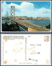 CALIFORNIA Postcard - San Francisco, Oakland Bay Bridge L43 - $3.22