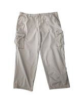 Vintage Y2k Faded Glory Baggy Cargo Pants Adult 44x32 Beige Straight Leg  - $320.57 MXN
