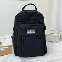 Fashion Women&#39;s Backpack Summer New Nylon Solid Color School Bag For Girls Trend - £37.86 GBP