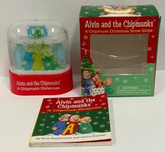Alvin And The Chipmunks Miniature A Chipmunk Christmas Snow Globe With Book 2013 - £42.03 GBP