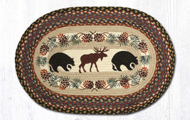 Earth Rugs OP-43 Bear Moose Oval Patch 20&quot; x 30&quot; - £38.99 GBP
