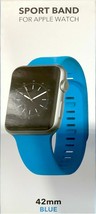 NEW NEXT Sport Band Silicone Wrist Strap for Apple Watch 42mm BLUE - £4.83 GBP