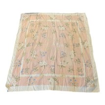 Tea Towel Extra Large Floral Spring Pink White Blue Vintage Retro Cottag... - £22.33 GBP