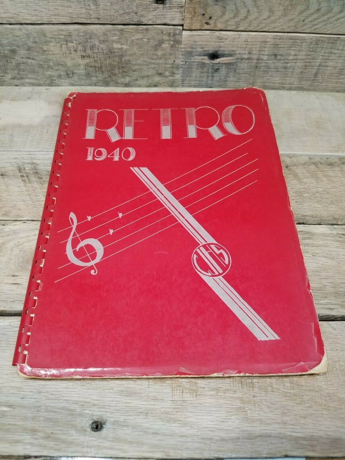 1940 Champaign Junior High School Yearbook Year Book Retro Illinois - $9.36