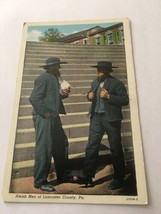 Vintage Postcard Unposted Amish Men Of Lancaster County PA - £1.28 GBP