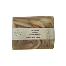 Handmade Eucalyptus Orange Soap Bar 100 Natural and Organic Ingredients Moisturi - £17.82 GBP