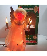 Vintage Noma Heavenly Angel Christmas Tree Topper Lights Japan In Box WO... - $532.88 MXN