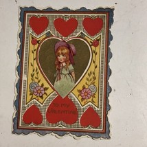 Vintage Valentine Card To My Valentine Box4 - $3.95