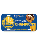 Golden State Warriors 2017 NBA Finals Champions Plastic License Plate Tag - £6.96 GBP