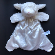 Baby Gund Lovey Lamb Security Blanket Winky Huggybuddy Soother Plush Satin - £11.20 GBP