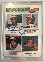 Andre Dawson Signed Autographed 1977 Topps Rookies Baseball Card - Topps Certifi - £157.72 GBP