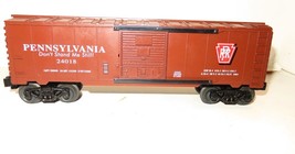 LIONEL TRAINS PENNSYLVANIA BOX CAR-  D/C TRUCKS  EXC. NO BOX -0/027- W8 - $16.69