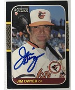 Jim Dwyer Autographed Baseball Card - Baltimore Orioles - $4.90