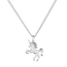 New Unicorn Necklace&quot;Life is Magical&quot; Silver Tone Pendant Jewelry - £13.28 GBP