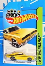 Hot Wheels 2014 New Release Muscle Mania 1974 Brazilian Dodge Charger Yellow - £4.74 GBP