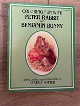 Peter Rabbit &amp; Benjamin Bunny Coloring Book Beatrix Potter By Landoll&#39;s 1987 - £11.77 GBP