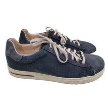 Birkenstock 45 Blue Suede Shoes Lace Up Casual Sneakers - £46.68 GBP