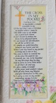 The Cross in My Pocket Religious Easter Plaque Kathy Ann Penny Plaques Vintage - £11.78 GBP