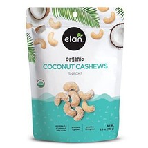 Elan Coconut Cashews Organic Snack,Roasted Cashew Nuts,Coated With Cocon... - $19.79
