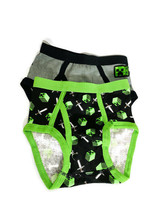 MINECRAFT Boys Size 4 Briefs Underwear Graphic Print 2 Pack NWOT - £6.05 GBP