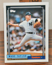 New Mint Topps trading card Baseball card 1992 Yankees 562 Wade Taylor - £1.17 GBP