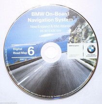 BMW NAVIGATION SYSTEM CD DIGITAL ROAD MAP DISC 6 NEW ENGLAND MID ATLANTI... - $98.95