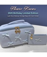 Flower Knows 2025 Limited Edition Baby Blue PVC Leather Makeup Storage B... - $41.23 CAD