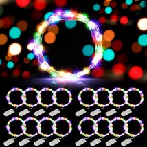 16 Pack Fairy Lights Battery Operated 7 Ft 20 Led String Lights Waterproof Firef - £30.09 GBP