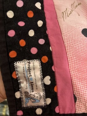 Project Linus Mickey Mouse Bed Crib Quilt Blanket  50 X38 Item image 3