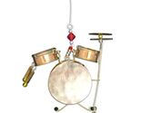 Drumset Instrument Metal Christmas Tree Ornament 4 Inch Fair Trade Multi... - $33.98