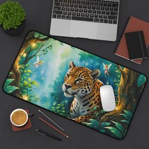 Jungle Leopard Desk Mat, Forest Office Decor, Gaming Mouse Pad for Study... - $28.05 CAD