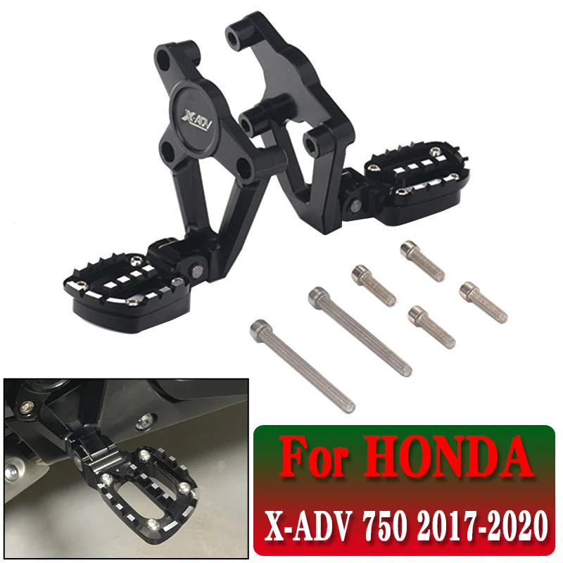 foot stand rearset footrest for honda x adv 750 2017 2018 2019 2020 xadv750 motorcycle thumb200