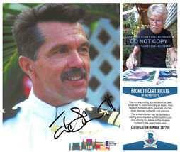 Tom Skerritt actor signed Top Gun 8x10 photo proof Beckett COA autographed. - £88.84 GBP