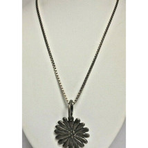 SILPADA ISRAEL 925 STERLING SILVER FLOWER PENDANT NECKLACE SKY - £35.94 GBP