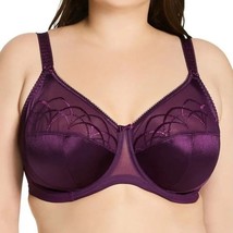 Elomi PLUM purple Cate Underwire Full Cup Banded Bra, Plus size bra US 34K - $34.65