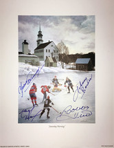 Signed by B. Hull, J. Bower, Y. Cournoyer &amp; M. Dionne - Saturday Morning... - £86.04 GBP