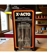 NEW VTG #134 X-ACTO 5 Woodcarving Knife Blades#151, 153, 154, 155, 156 U... - $25.86 CAD