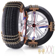 VEVOR 16 PCS Snow Chains Tire Width 8-8.8 in/205-225 mm for Car/Pickup/SUV/Truck - $2,190.00 MXN