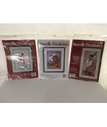 Needle Treasures (Lot of 3) White Buffalo- Little Sioux- Thought -Cross ... - £47.42 GBP