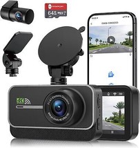 Dash Cam Front and Rear 4K 1080P WiFi Dual Dash Camera for Cars with App... - $164.87